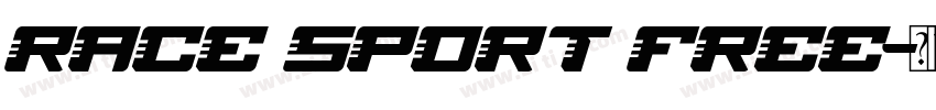 Race Sport Free字体转换